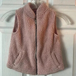Old Navy Toddler Sherpa Fleece Zip Vest. Size 4T